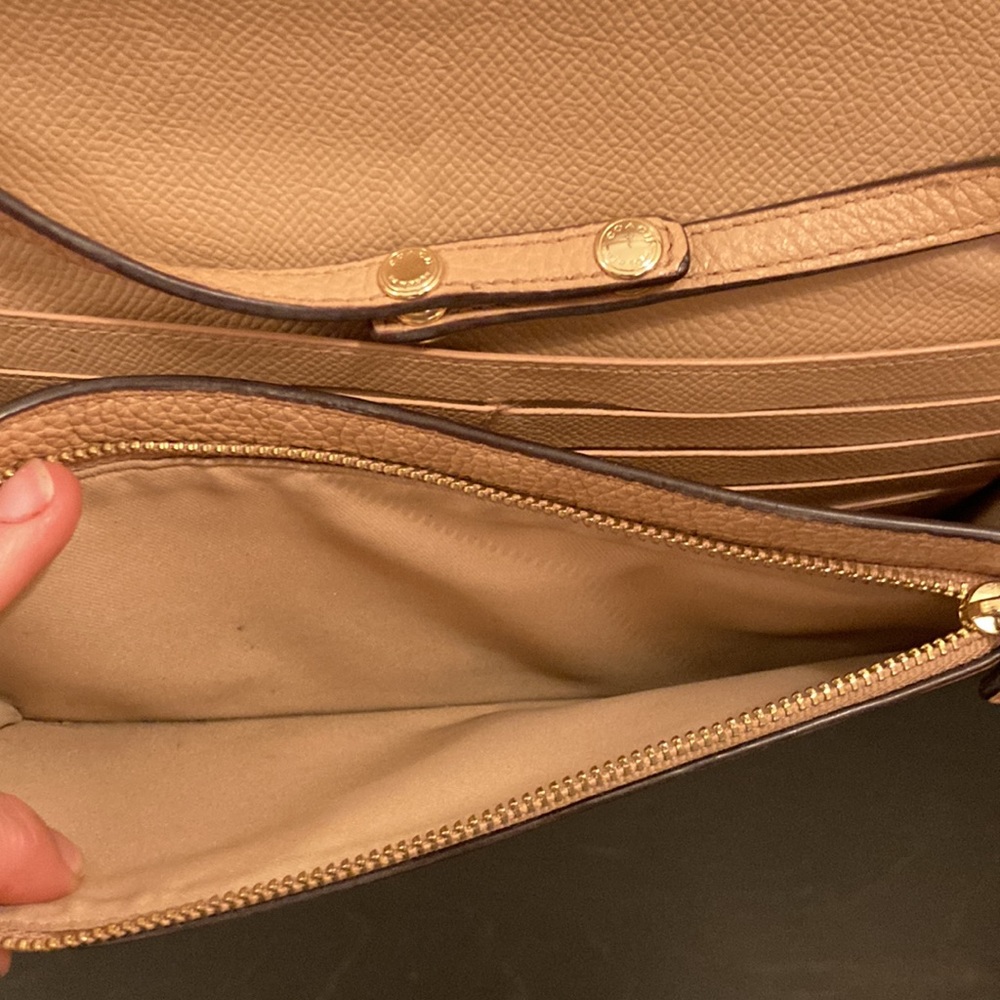 Coach vintage Anna fold over convertible crossbody in beige GVU some small stain - Picture 7 of 15